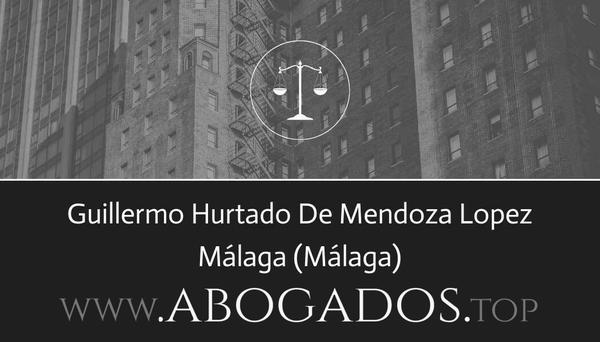 abogado Guillermo Hurtado De Mendoza Lopez en Málaga