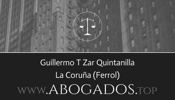 abogado Guillermo T Zar Quintanilla en Ferrol