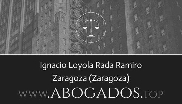 abogado Ignacio Loyola Rada Ramiro en Zaragoza