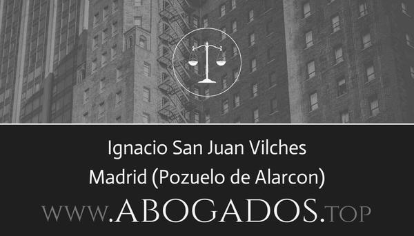 abogado Ignacio San Juan Vilches en Pozuelo de Alarcon