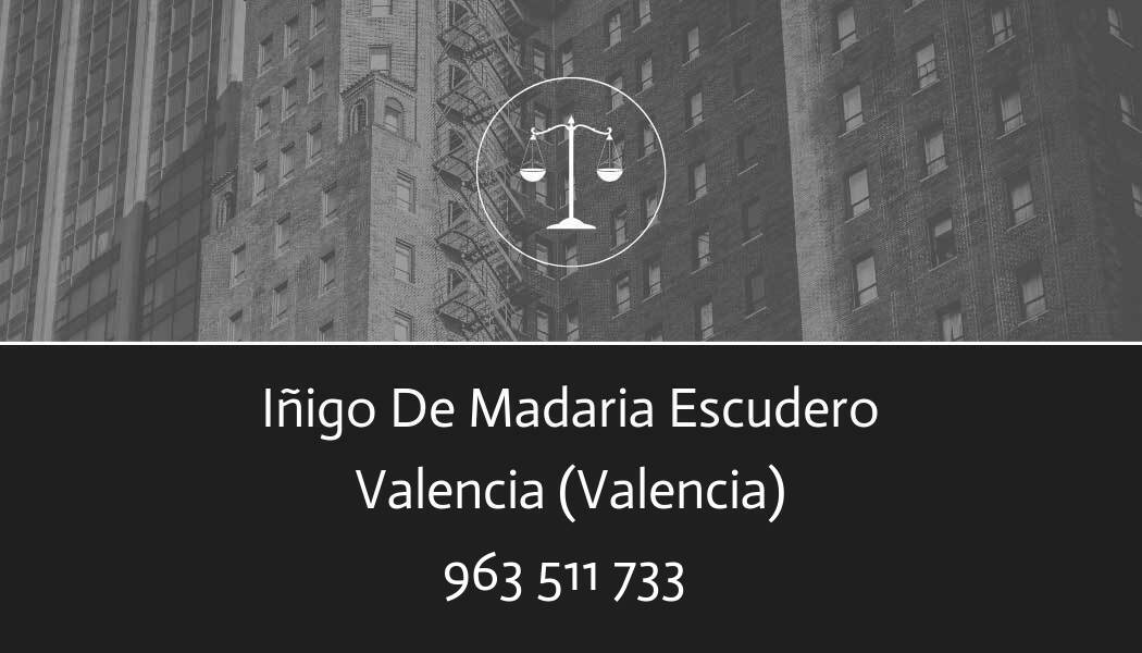 abogado Iñigo De Madaria Escudero en Valencia