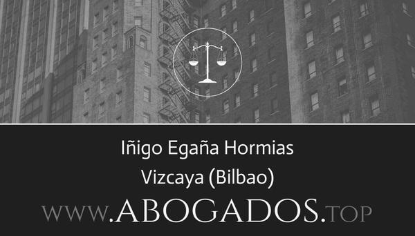 abogado Iñigo Egaña Hormias en Bilbao