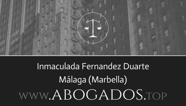 abogado Inmaculada Fernandez Duarte en Marbella