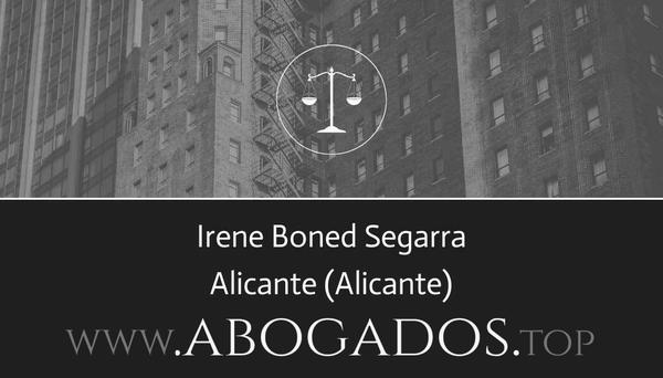 abogado Irene Boned Segarra en Alicante