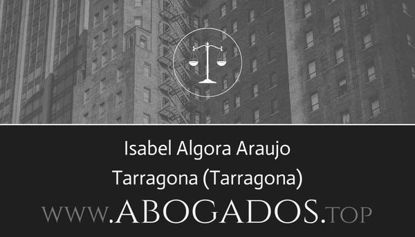 abogado Isabel Algora Araujo en Tarragona