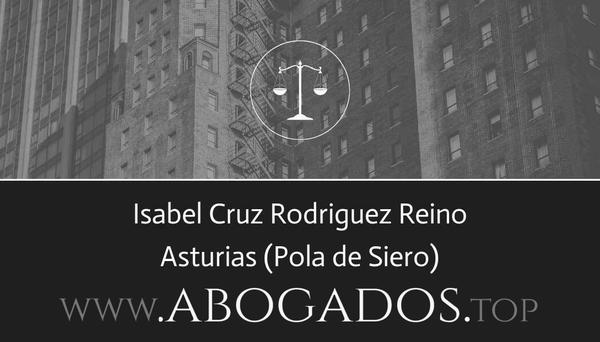 abogado Isabel Cruz Rodriguez Reino en Pola de Siero