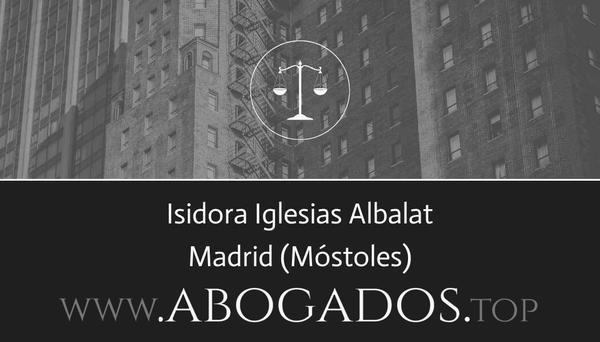 abogado Isidora Iglesias Albalat en Móstoles