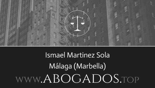 abogado Ismael Martinez Sola en Marbella