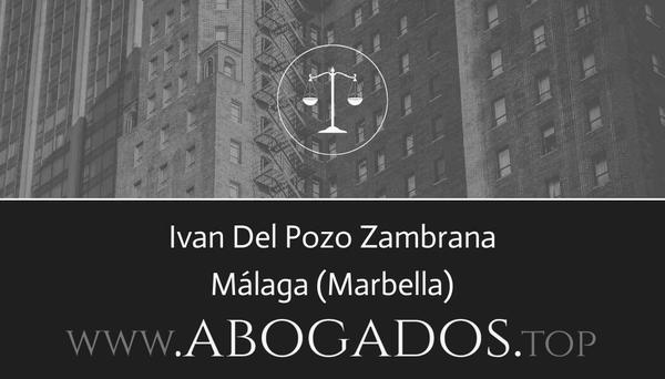 abogado Ivan Del Pozo Zambrana en Marbella