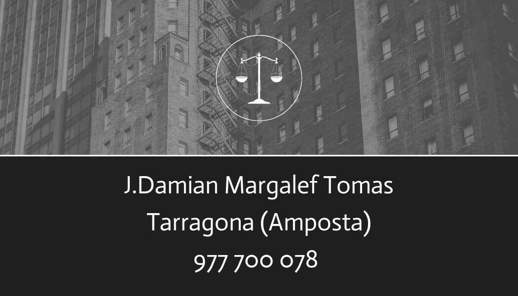 abogado JDamian Margalef Tomas en Amposta
