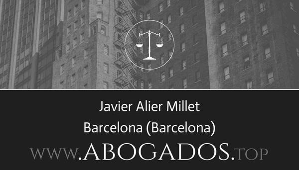 abogado Javier Alier Millet en Barcelona