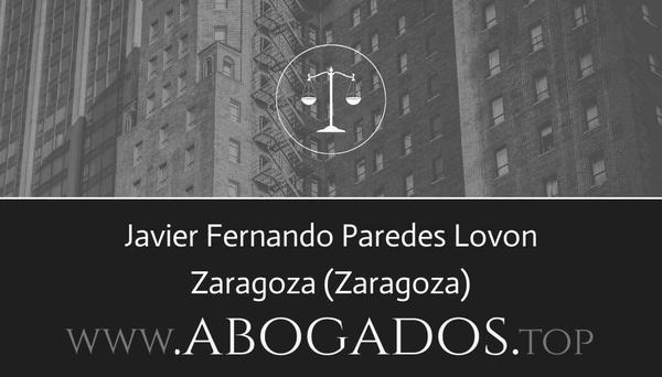 abogado Javier Fernando Paredes Lovon en Zaragoza