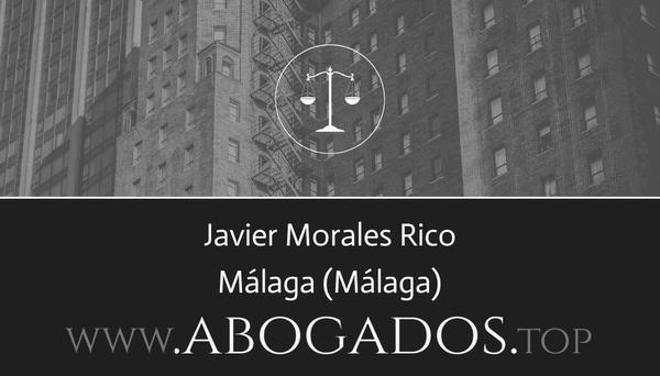 abogado Javier Morales Rico en Málaga