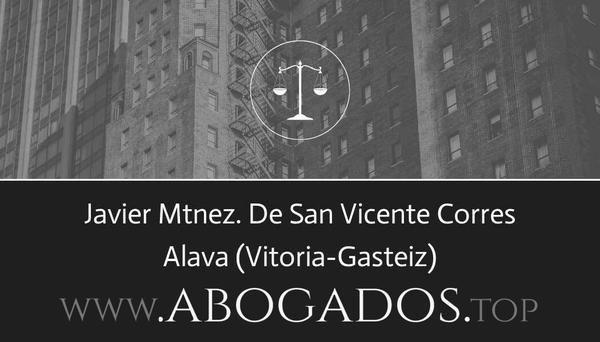 abogado Javier Mtnez De San Vicente Corres en Vitoria-Gasteiz