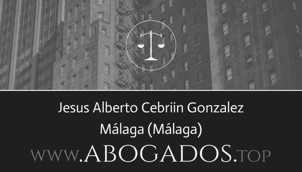 abogado Jesus Alberto Cebriin Gonzalez en Málaga