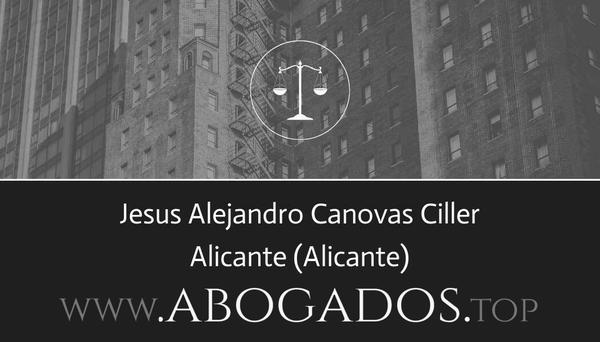 abogado Jesus Alejandro Canovas Ciller en Alicante