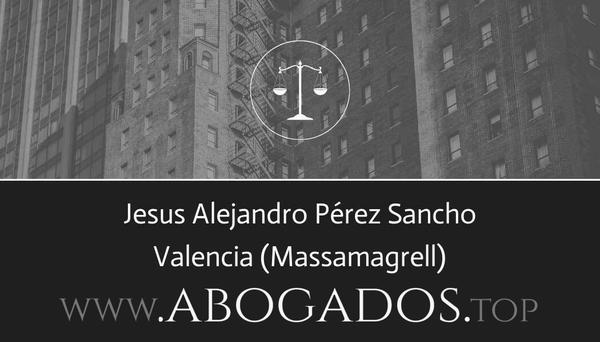 abogado Jesus Alejandro Pérez Sancho en Massamagrell