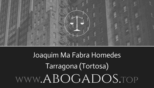 Joaquim Ma Fabra Homedes