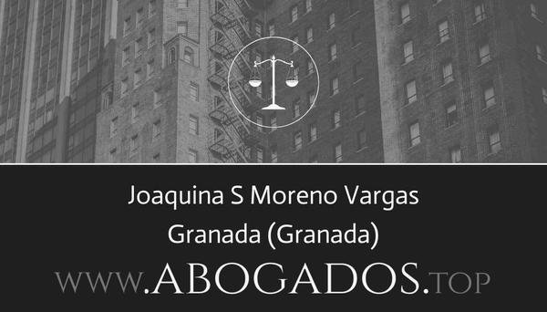 abogado Joaquina S Moreno Vargas en Granada