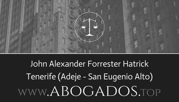 abogado John Alexander Forrester Hatrick en Adeje - San Eugenio Alto