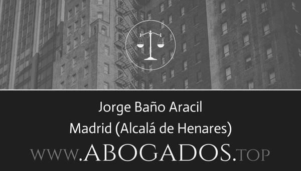 abogado Jorge Baño Aracil en Alcalá de Henares