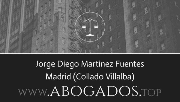 abogado Jorge Diego Martinez Fuentes en Collado Villalba