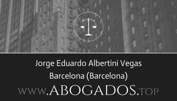 abogado Jorge Eduardo Albertini Vegas en Barcelona