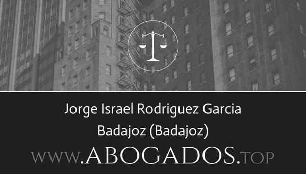 abogado Jorge Israel Rodriguez Garcia en Badajoz