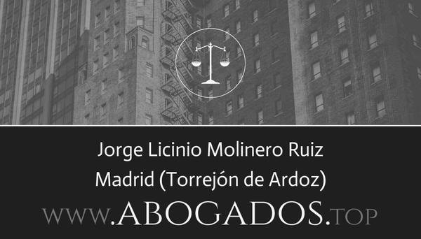 abogado Jorge Licinio Molinero Ruiz en Torrejón de Ardoz