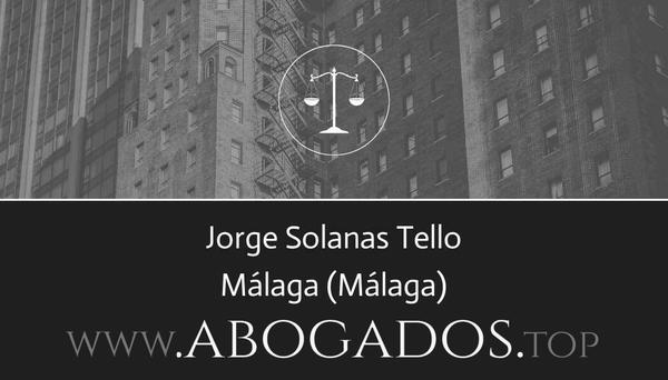 abogado Jorge Solanas Tello en Málaga