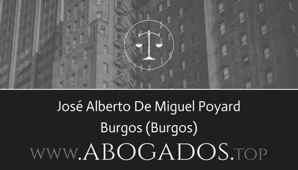 abogado José Alberto De Miguel Poyard en Burgos