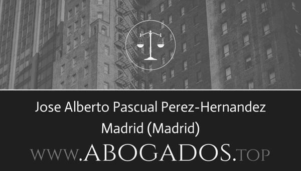 abogado Jose Alberto Pascual Perez-Hernandez en Madrid