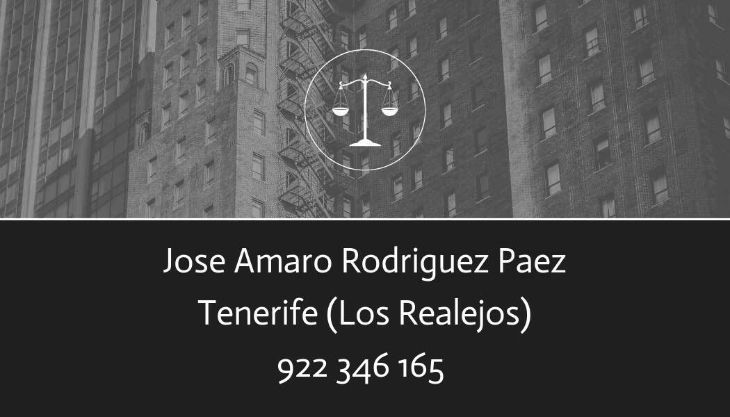 abogado Jose Amaro Rodriguez Paez en Los Realejos