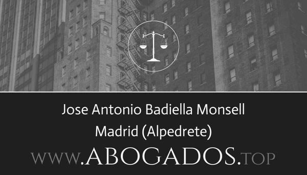 abogado Jose Antonio Badiella Monsell en Alpedrete