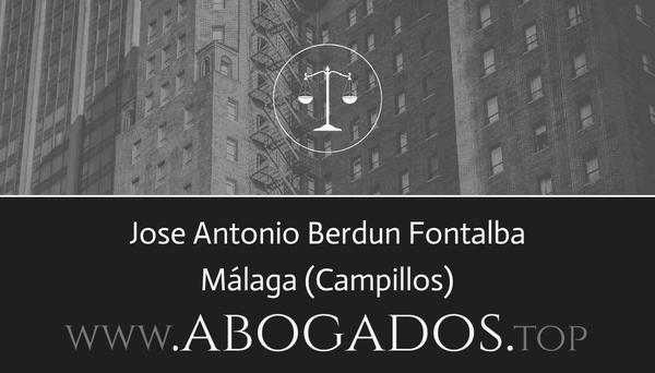 abogado Jose Antonio Berdun Fontalba en Campillos