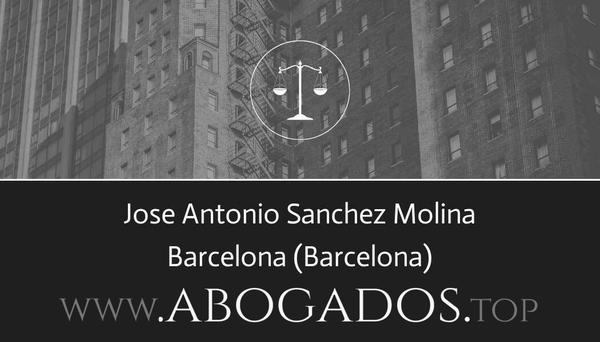 abogado Jose Antonio Sanchez Molina en Barcelona