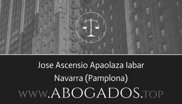 abogado Jose Ascensio Apaolaza Iabar en Pamplona