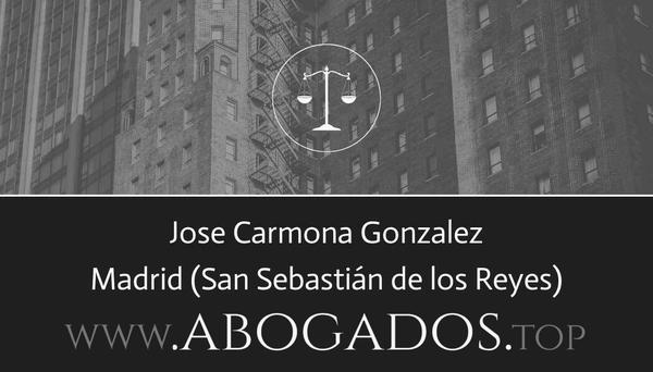 abogado Jose Carmona Gonzalez en San Sebastián de los Reyes