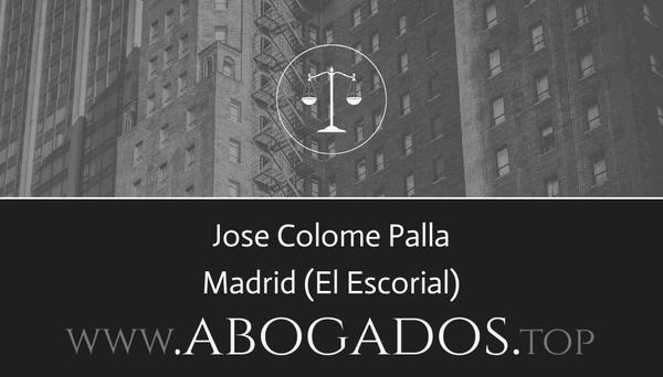 abogado Jose Colome Palla en El Escorial