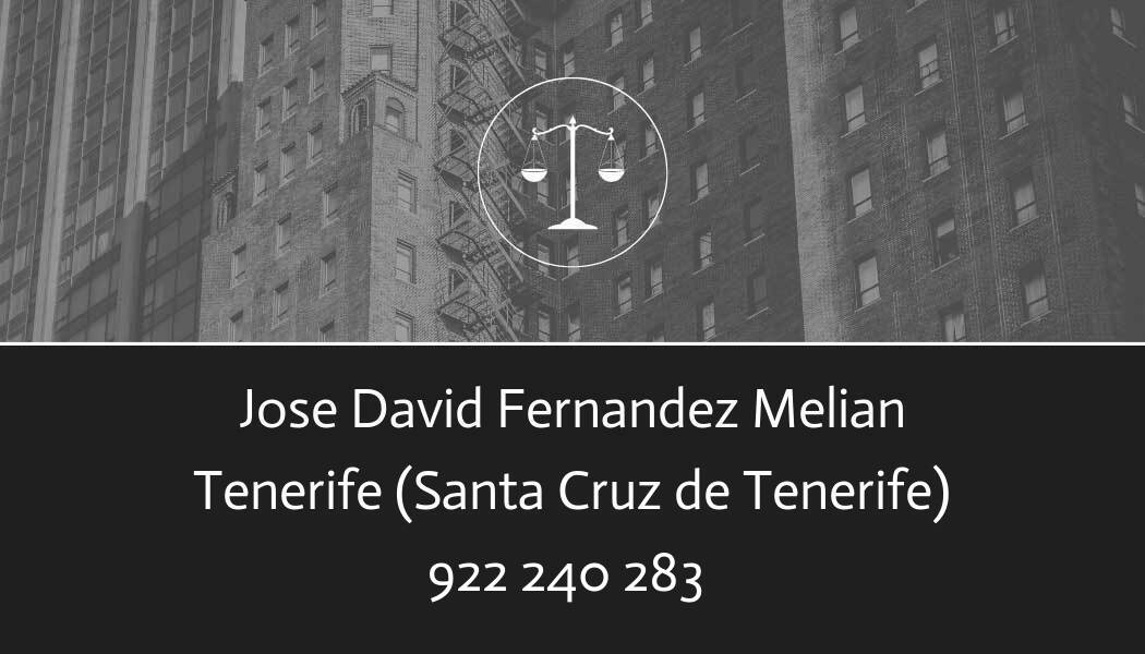 abogado Jose David Fernandez Melian en Santa Cruz de Tenerife