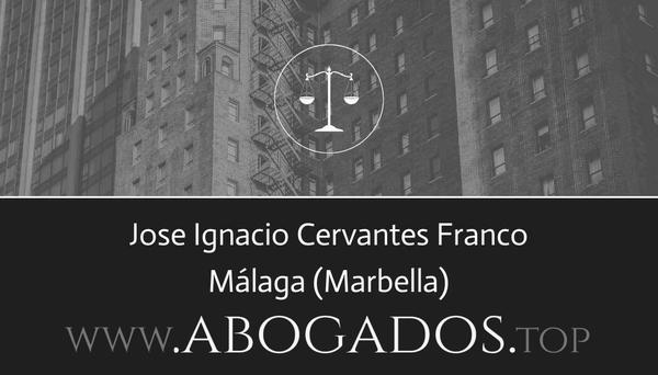 abogado Jose Ignacio Cervantes Franco en Marbella