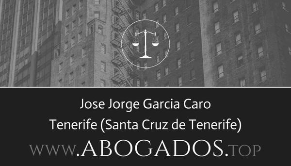 abogado Jose Jorge Garcia Caro en Santa Cruz de Tenerife