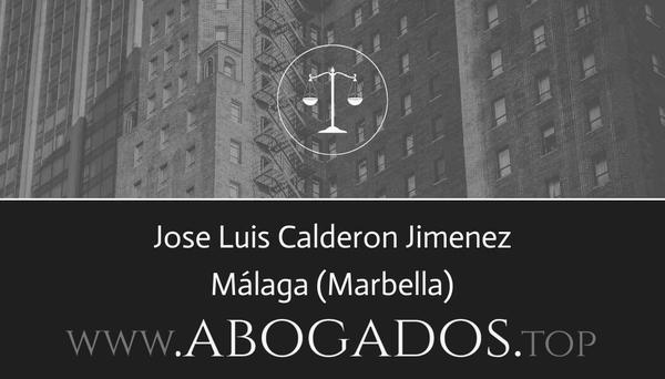 abogado Jose Luis Calderon Jimenez en Marbella