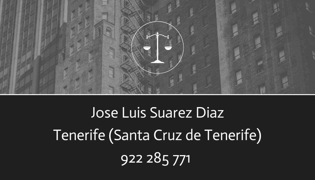 abogado Jose Luis Suarez Diaz en Santa Cruz de Tenerife