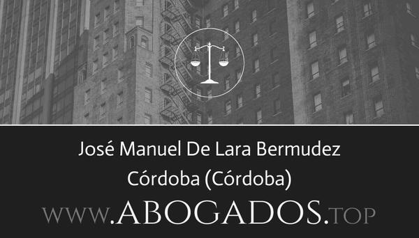 abogado José Manuel De Lara Bermudez en Córdoba