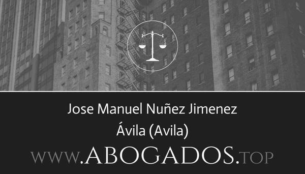 abogado Jose Manuel Nuñez Jimenez en Avila