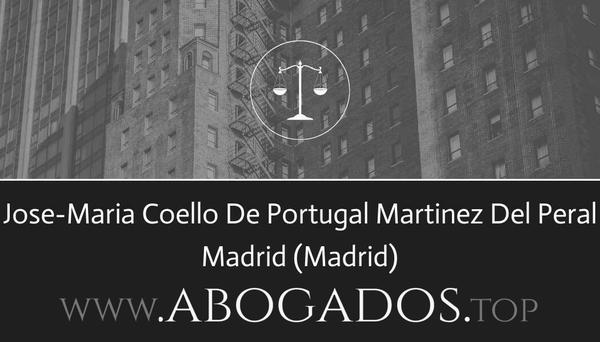 abogado Jose-Maria Coello De Portugal Martinez Del Peral en Madrid