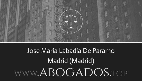 abogado Jose Maria Labadia De Paramo en Madrid