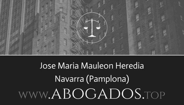 abogado Jose Maria Mauleon Heredia en Pamplona