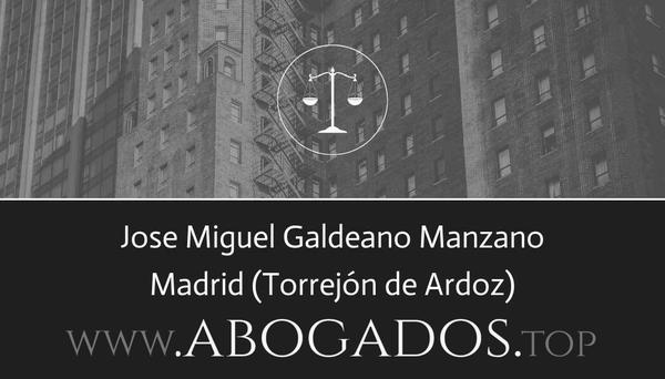 abogado Jose Miguel Galdeano Manzano en Torrejón de Ardoz